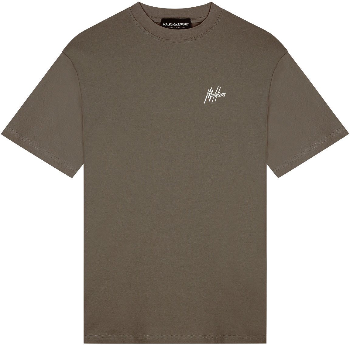 Malelions Malelions Sport Regular Running T-Shirt Grijs