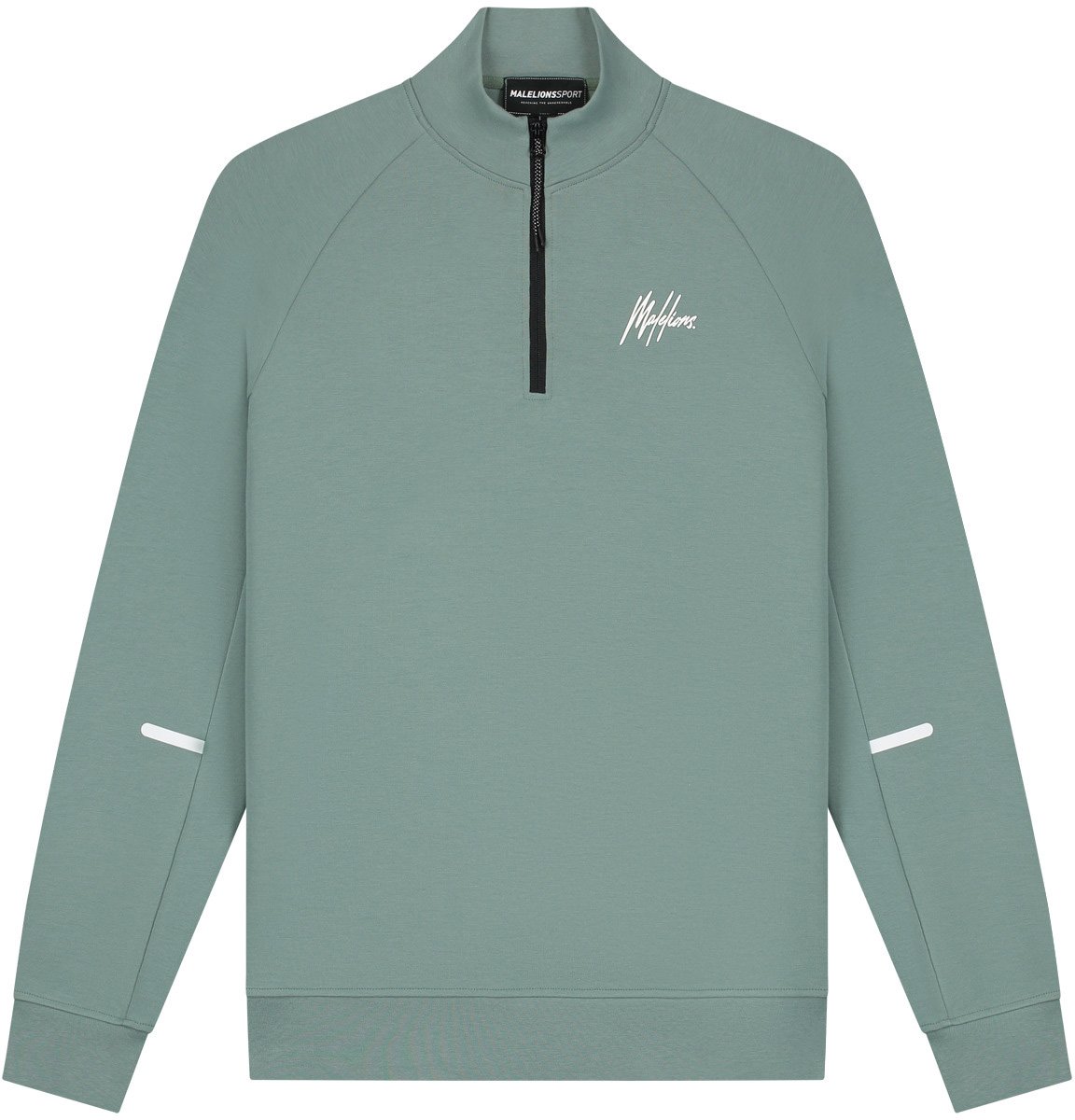 Malelions Malelions Sport Counter Half Zip Sweater Groen