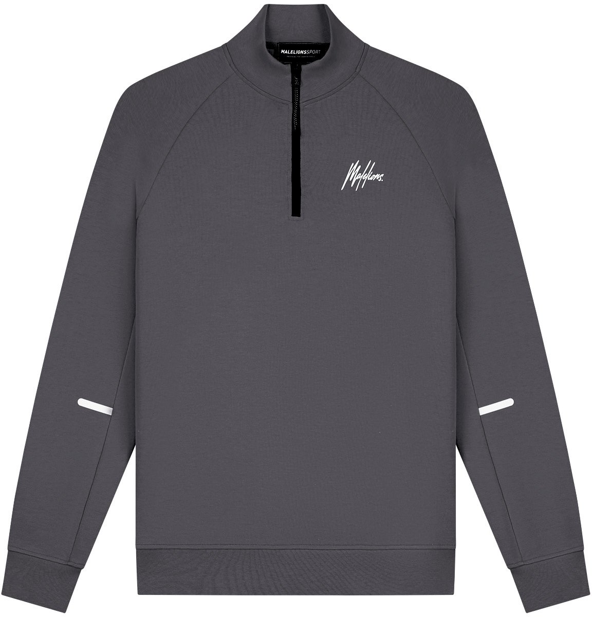 Malelions Malelions Sport Counter Half Zip Sweater Grijs