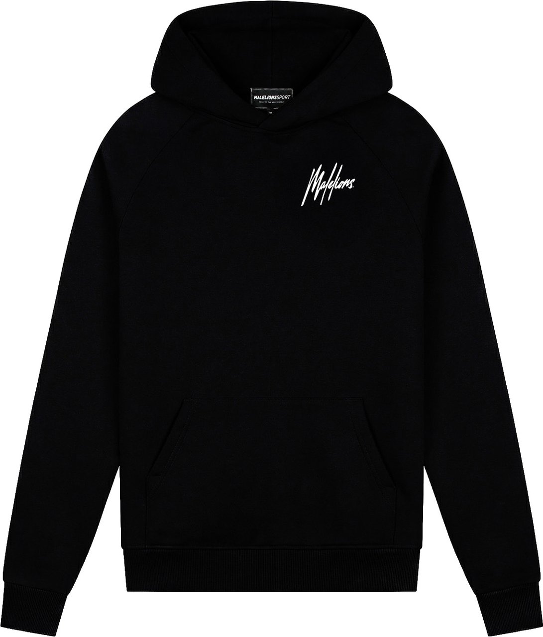 Malelions Malelions Sport Logo Raglan Hoodie Zwart
