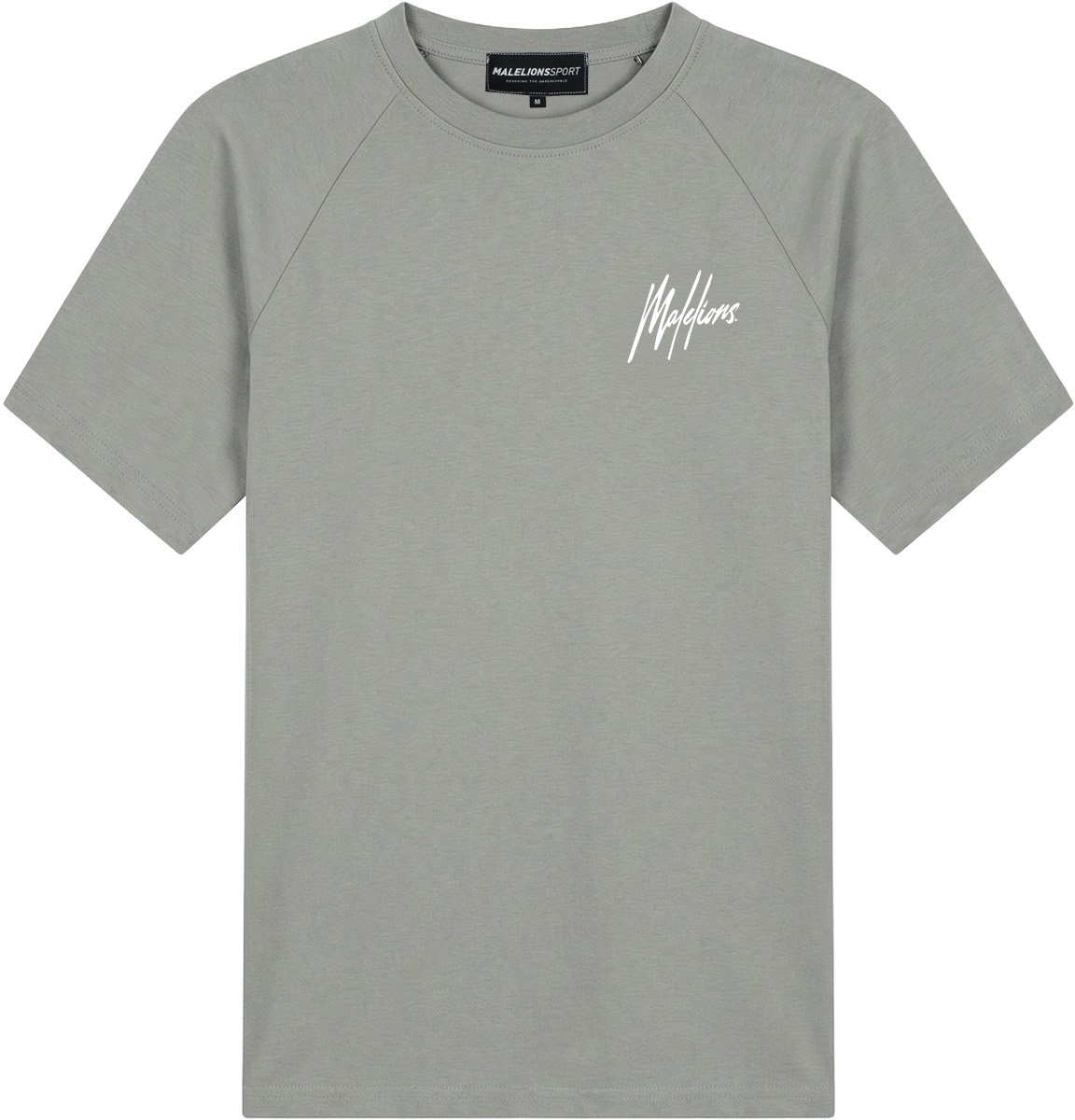 Malelions Malelions Sport Logo Raglan T-Shirt Grijs