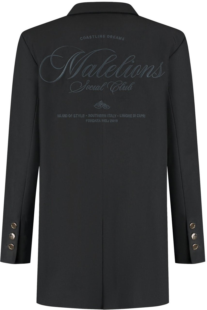 Malelions Malelions Women Oversized Social Club Blazer Zwart