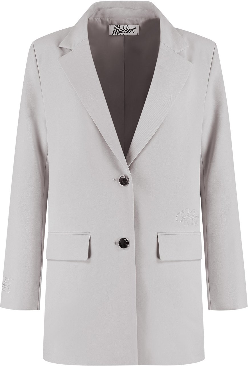Malelions Malelions Women Oversized Social Club Blazer Grijs