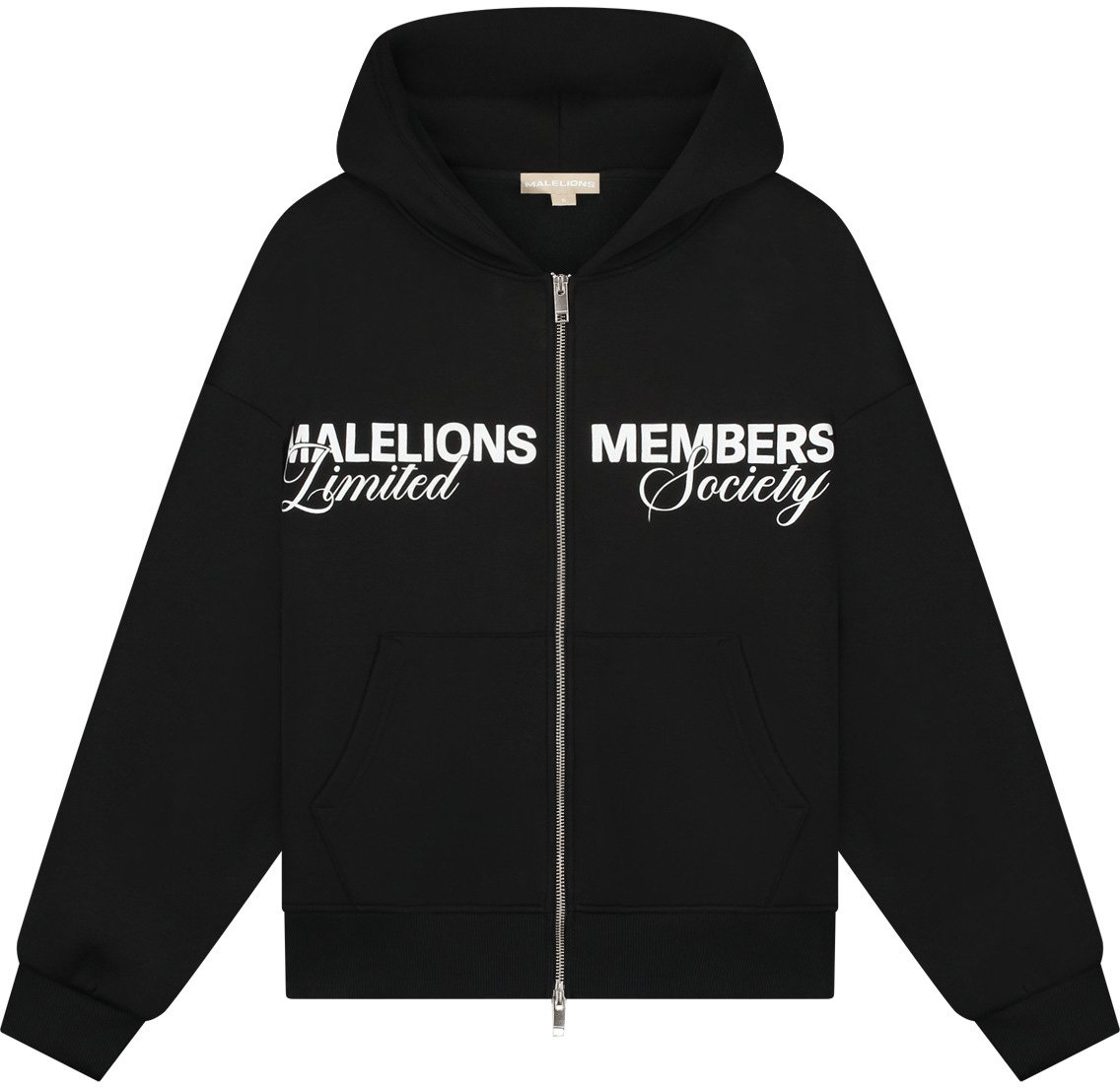 Malelions Malelions Women Members Society Zip Hoodie Zwart