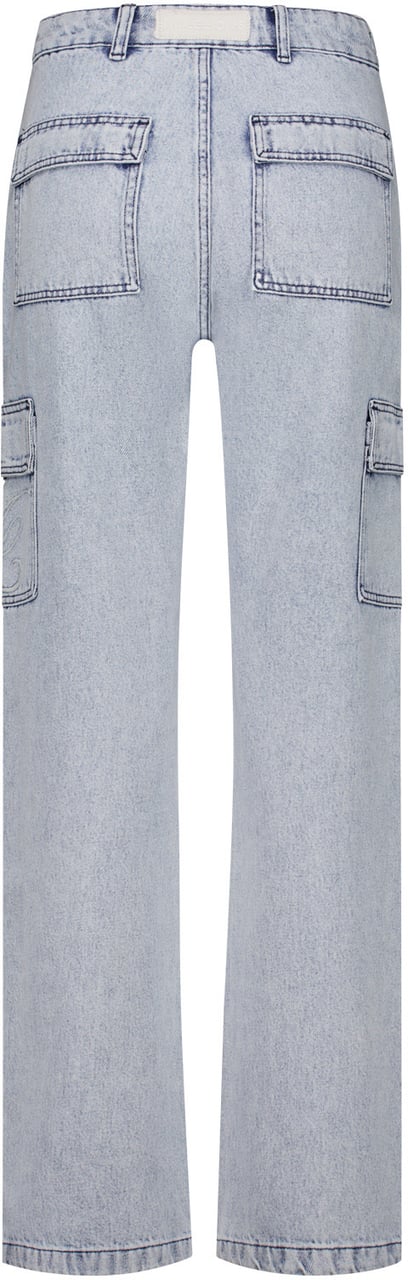 Malelions Women Straight Leg Denim Pants Blauw