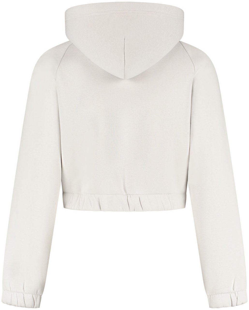 Malelions Malelions Women Cropped Emblem Zip Hoodie Grijs