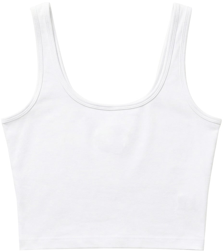 Malelions Women Cropped Emblem Tank Top Wit