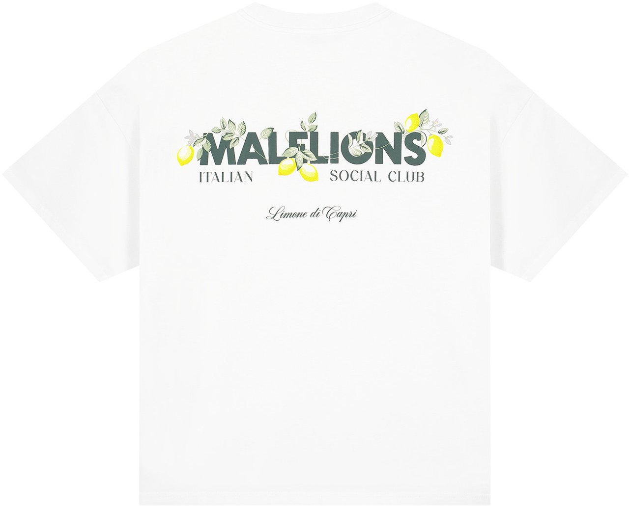 Malelions Malelions Women Limone Di Capri Oversized T-Shirt Wit