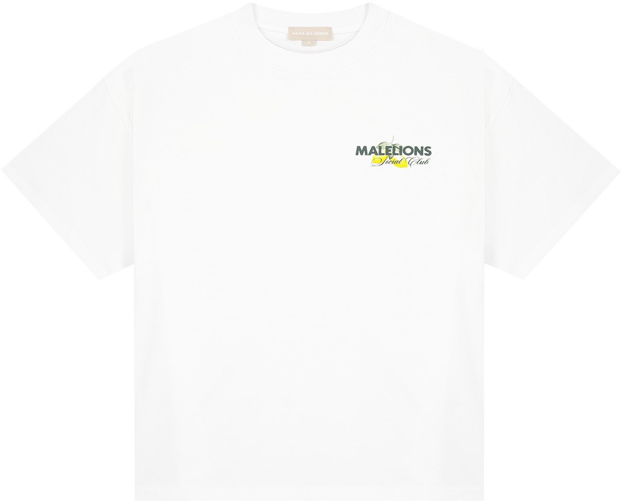 Malelions Malelions Women Limone Di Capri Oversized T-Shirt Wit