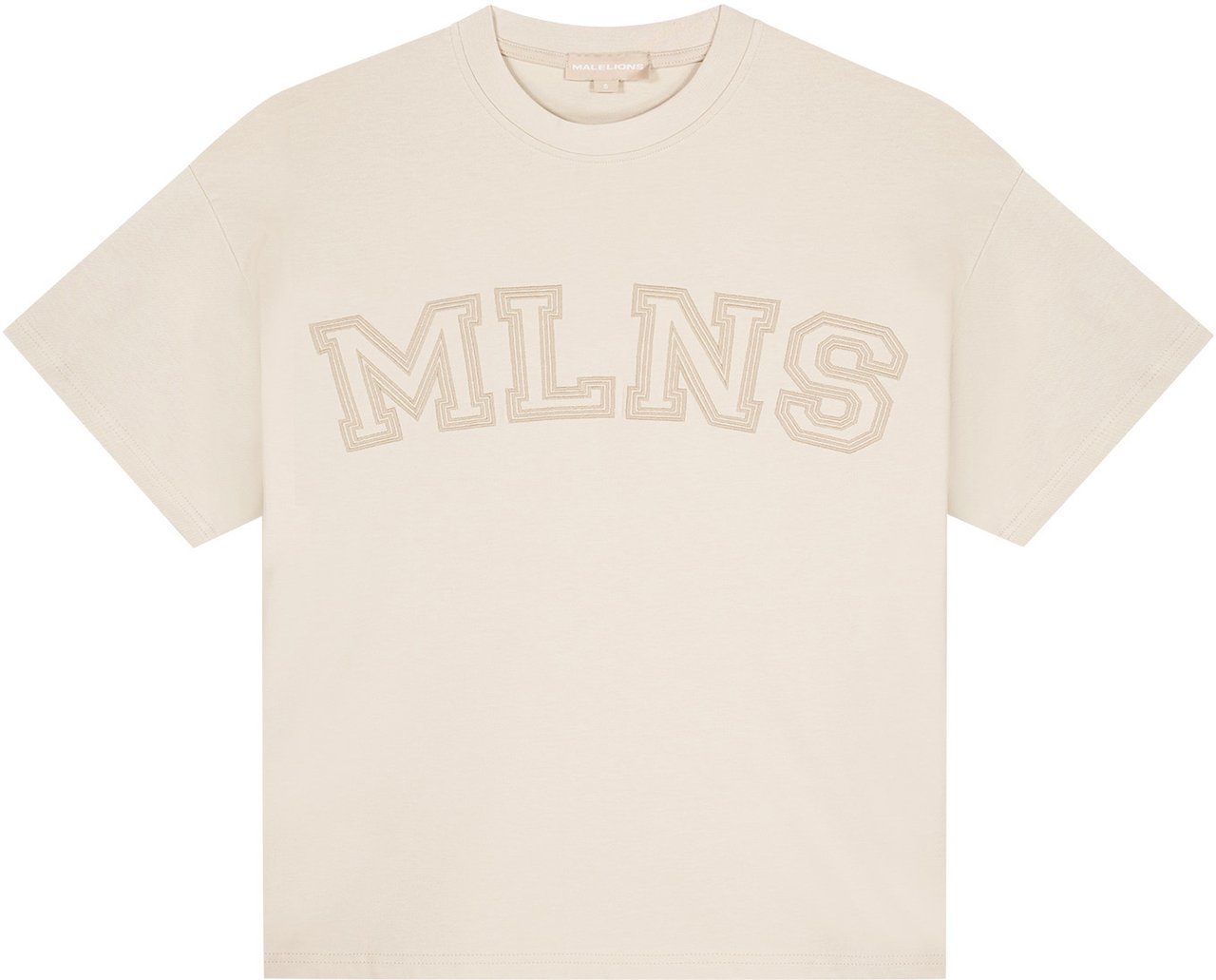 Malelions Malelions Women Varsity Oversized T-Shirt Beige