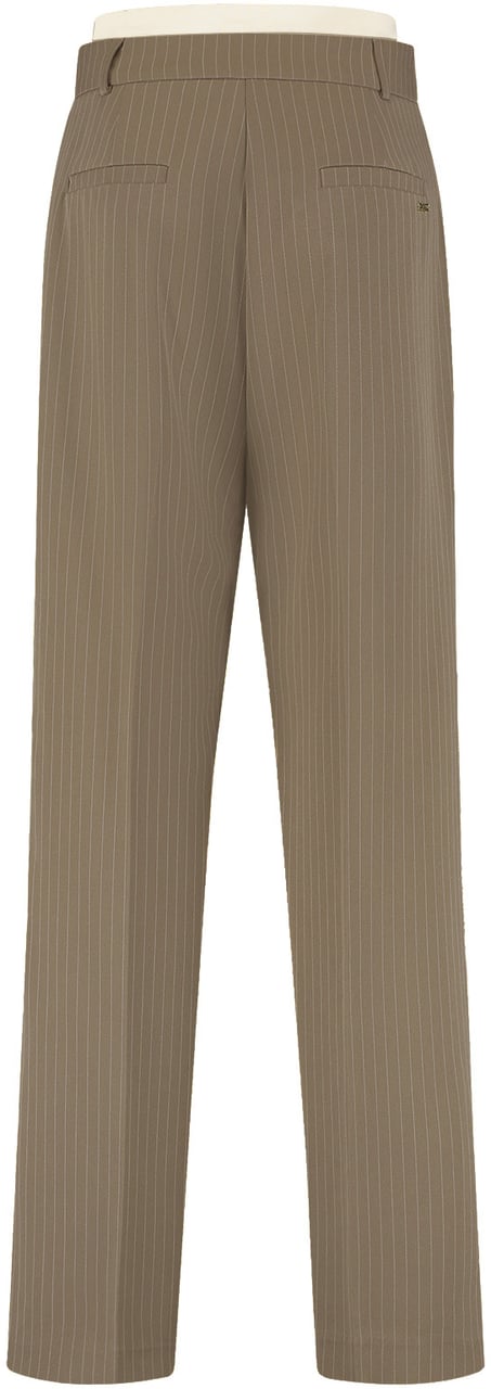 Malelions Malelions Women Pinstripe Pantalon Beige