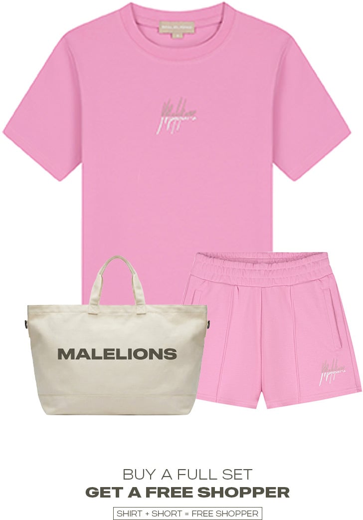 Malelions Women Kiki T-Shirt Roze