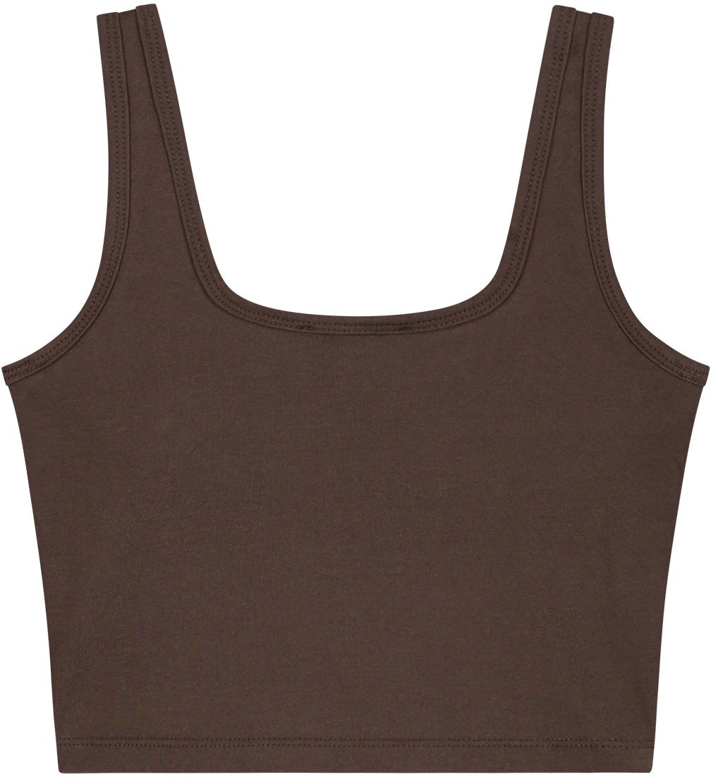 Malelions Women Cropped Emblem Tank Top Bruin