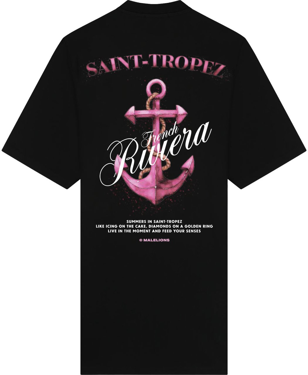 Malelions Malelions Women Saint-Tropez T-Shirt Dress Zwart