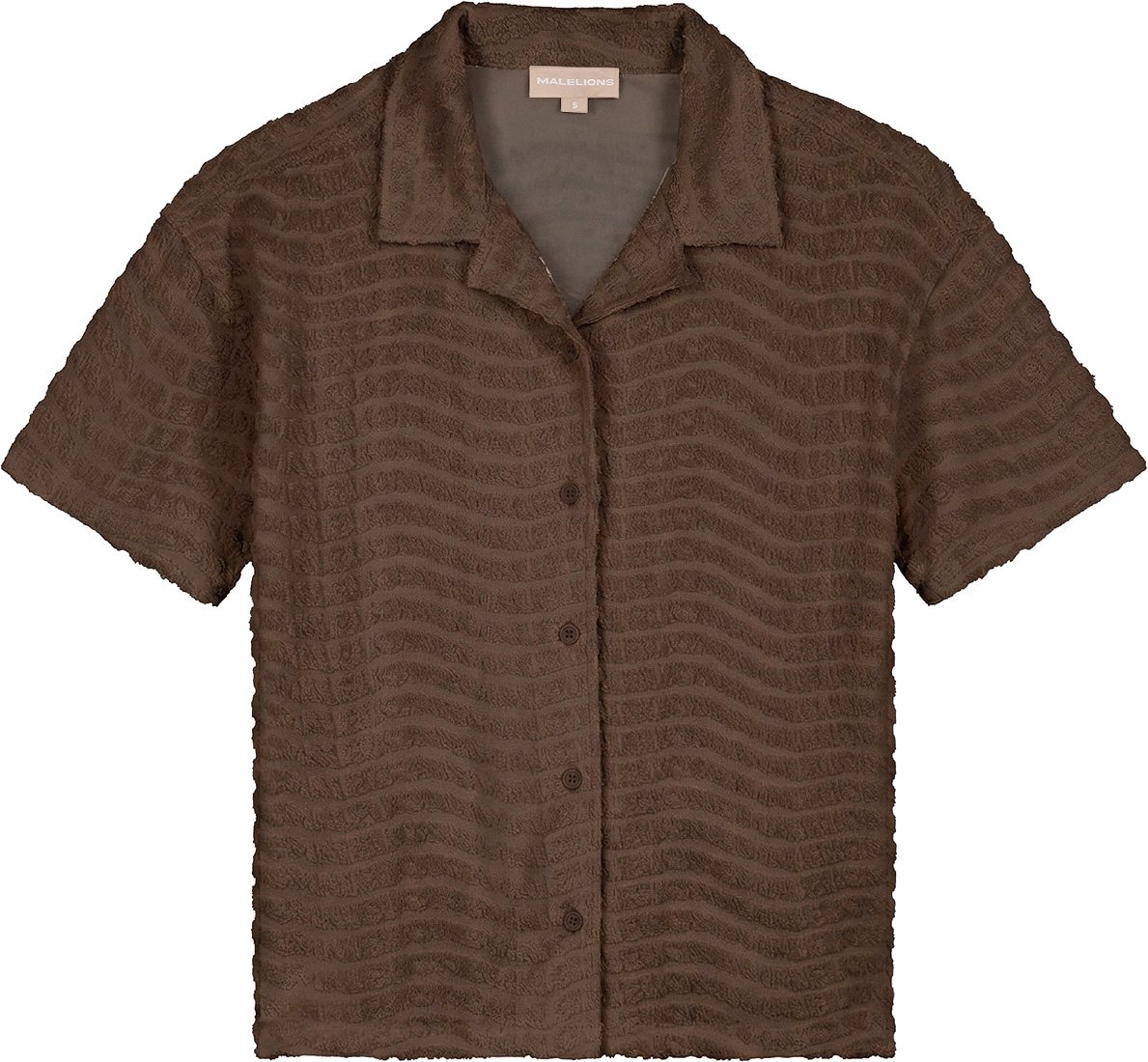 Malelions Malelions Women Monogram Wave Towelling Shirt Bruin