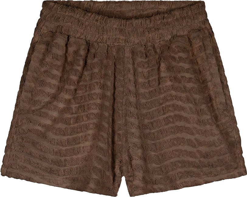 Malelions Women Monogram Wave Towelling Shorts Bruin