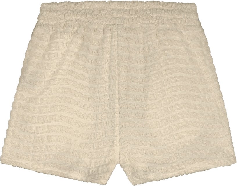 Malelions Women Monogram Wave Towelling Shorts Beige