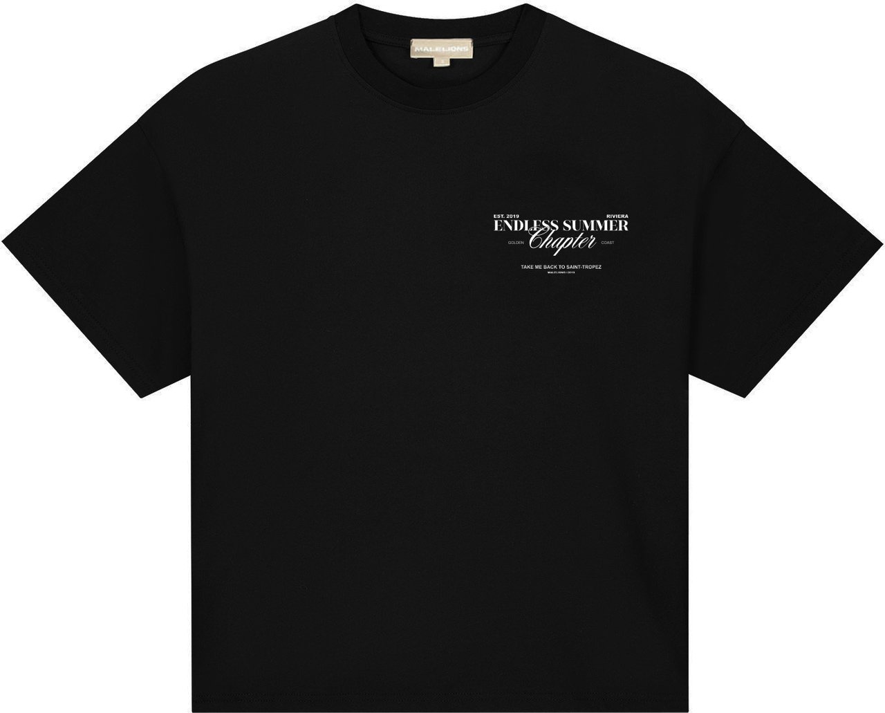Malelions Women Golden Coast Oversized T-Shirt Zwart