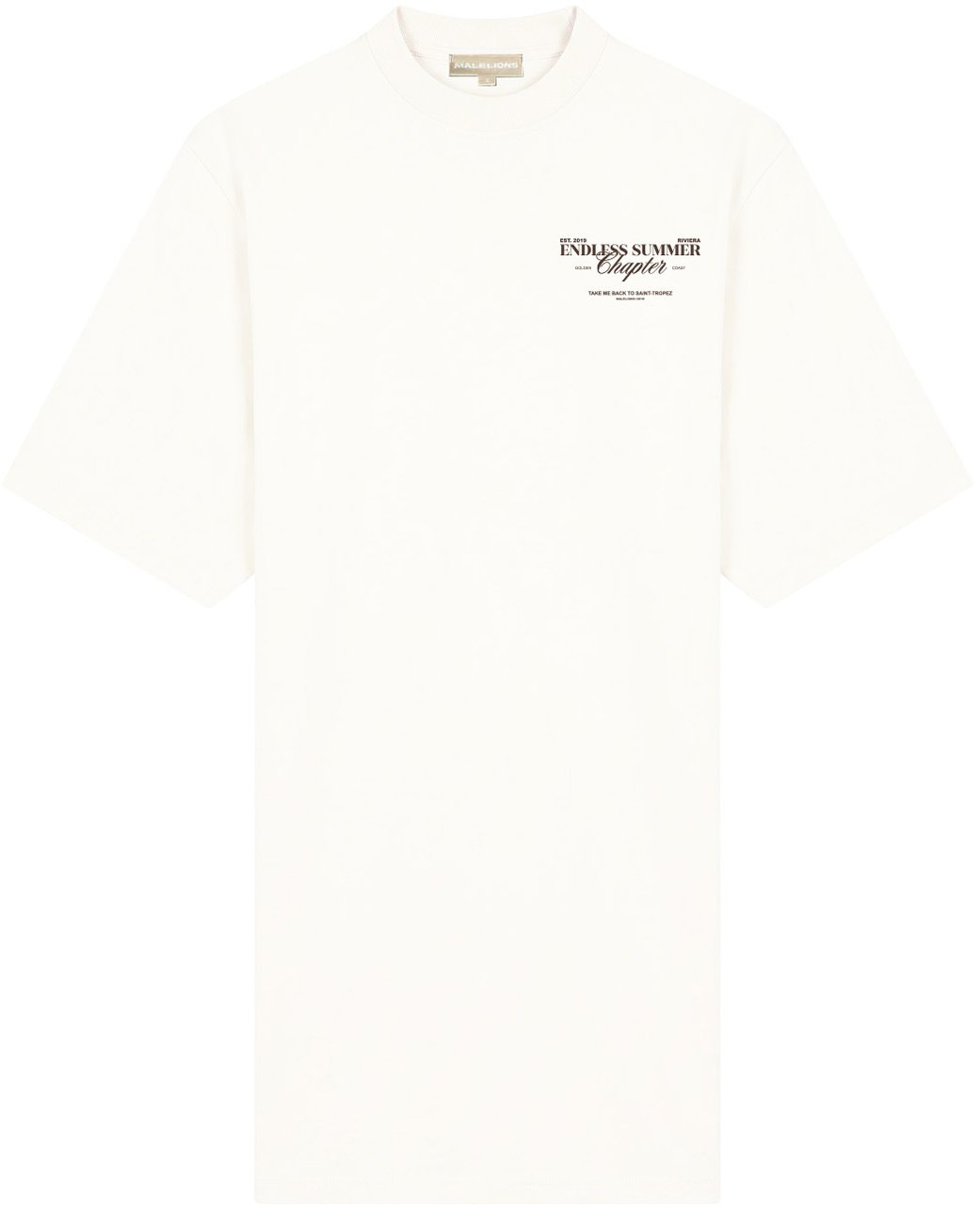Malelions Malelions Women Golden Coast T-Shirt Dress Wit