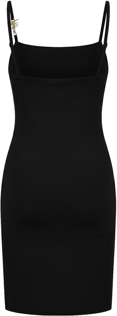 Malelions Women Charm Emblem Dress Zwart