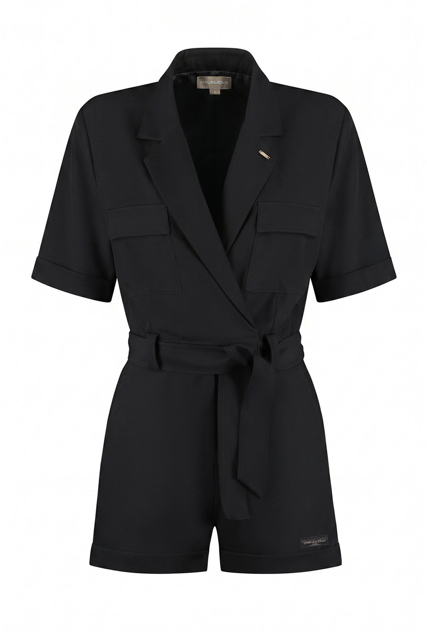 Malelions Women Playsuit Zwart
