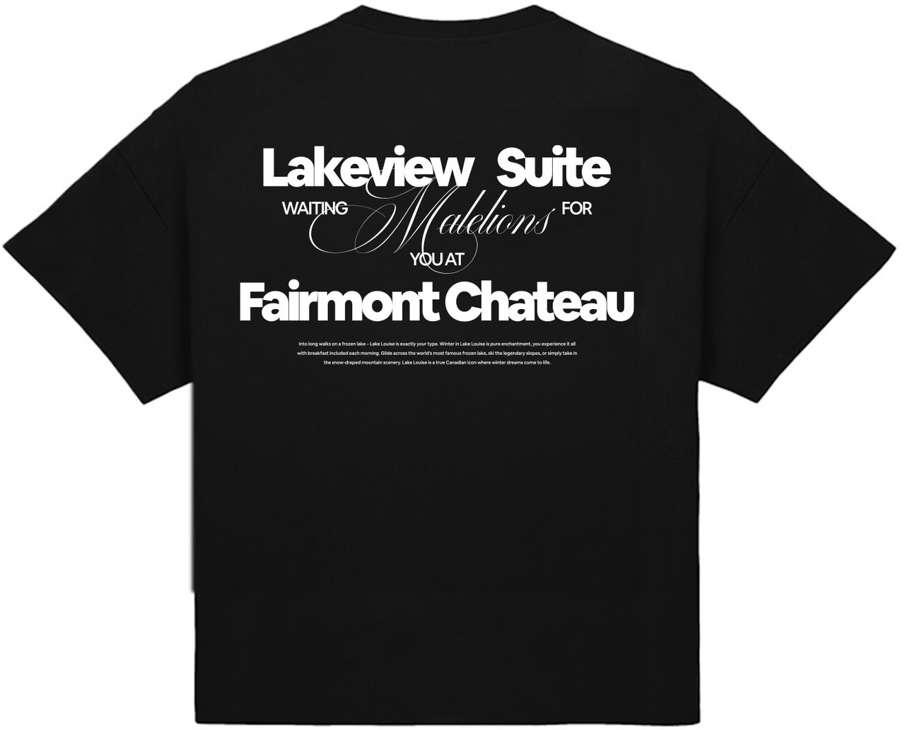 Malelions Women Lakeview Suite Oversized T-Shirt Zwart