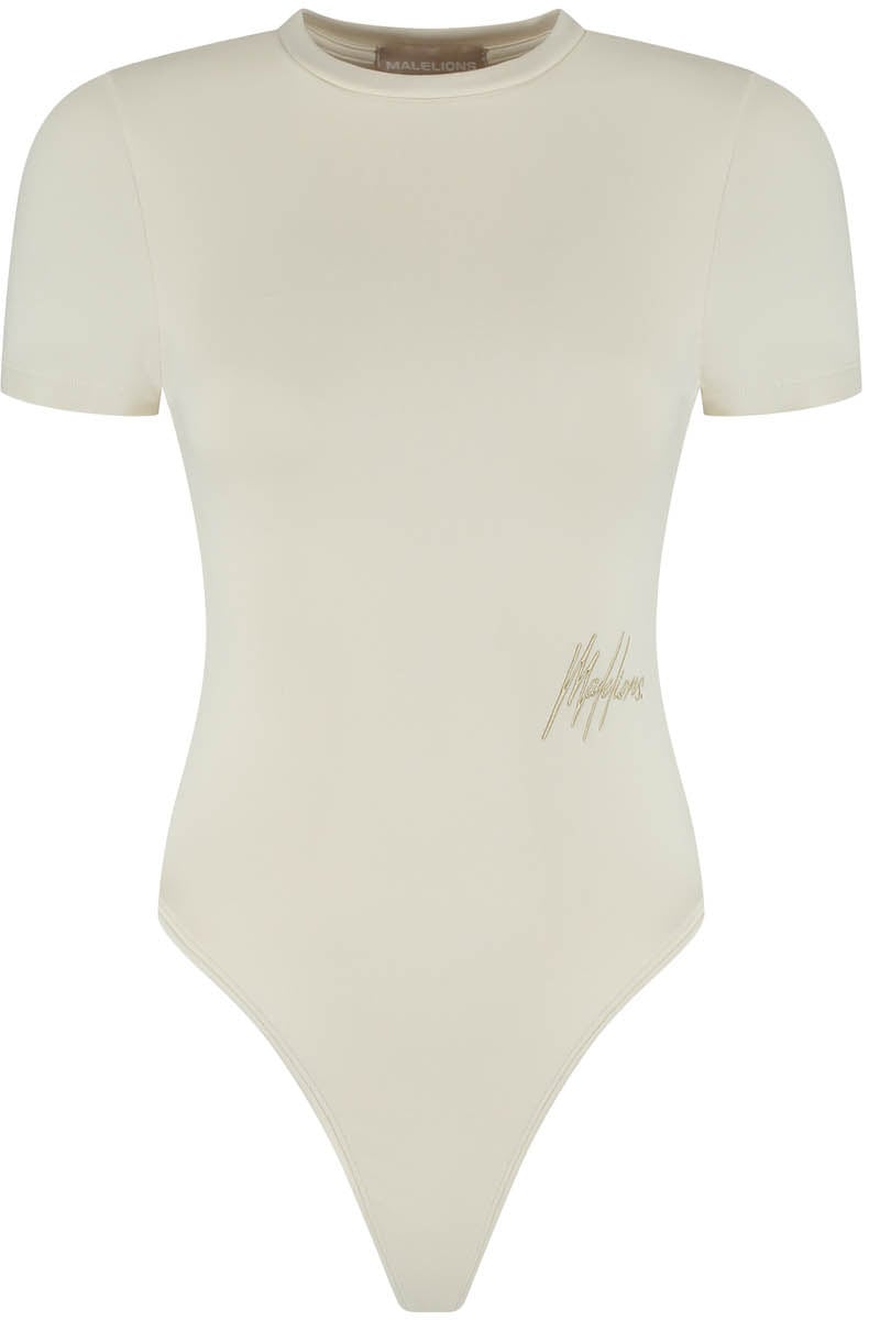 Malelions Malelions Women Shortsleeve Crewneck Bodysuit Bruin