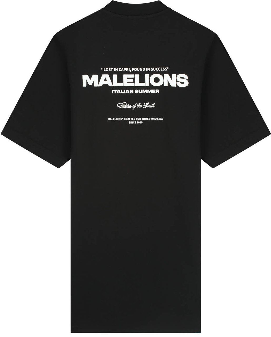 Malelions Malelions Women Italian Summer T-Shirt Dress Zwart