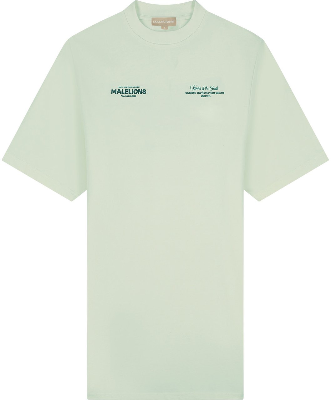 Malelions Malelions Women Italian Summer T-Shirt Dress Groen