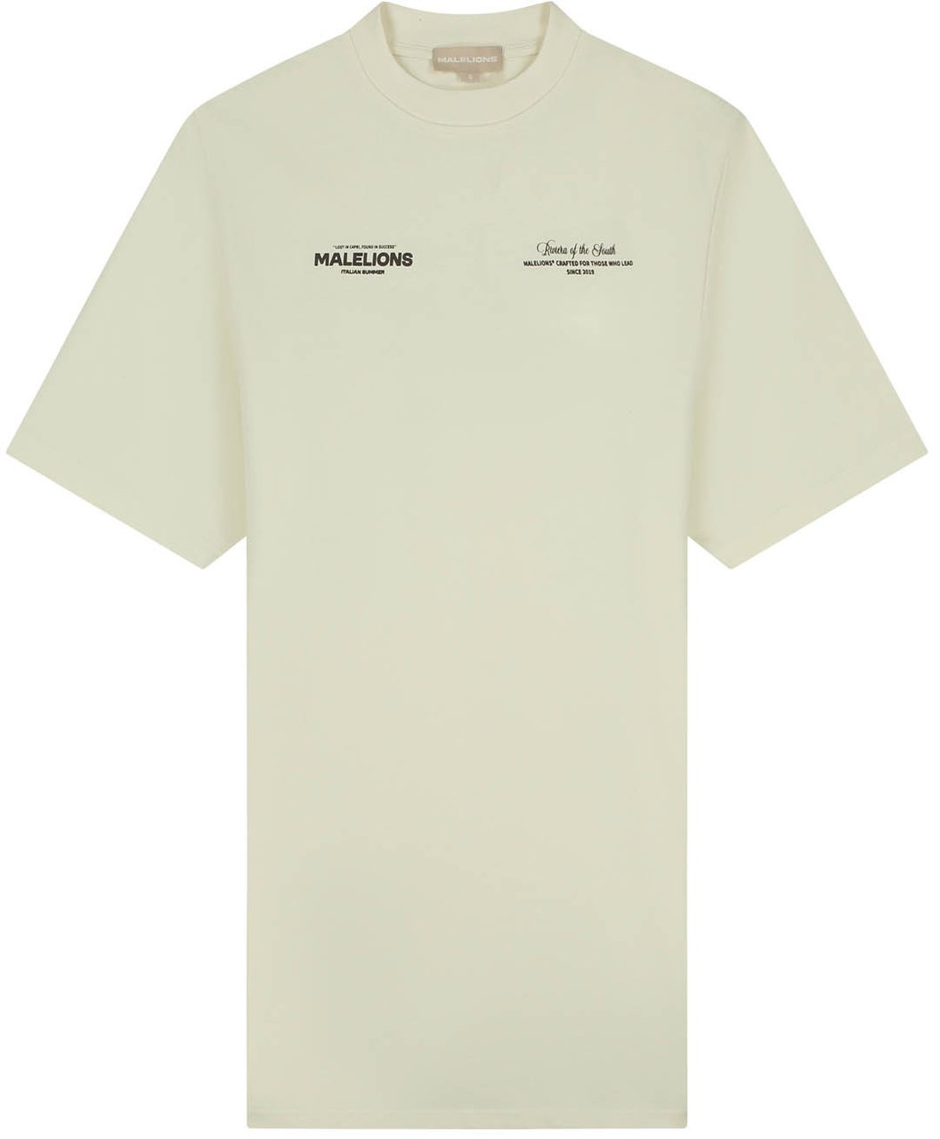 Malelions Malelions Women Italian Summer T-Shirt Dress Beige