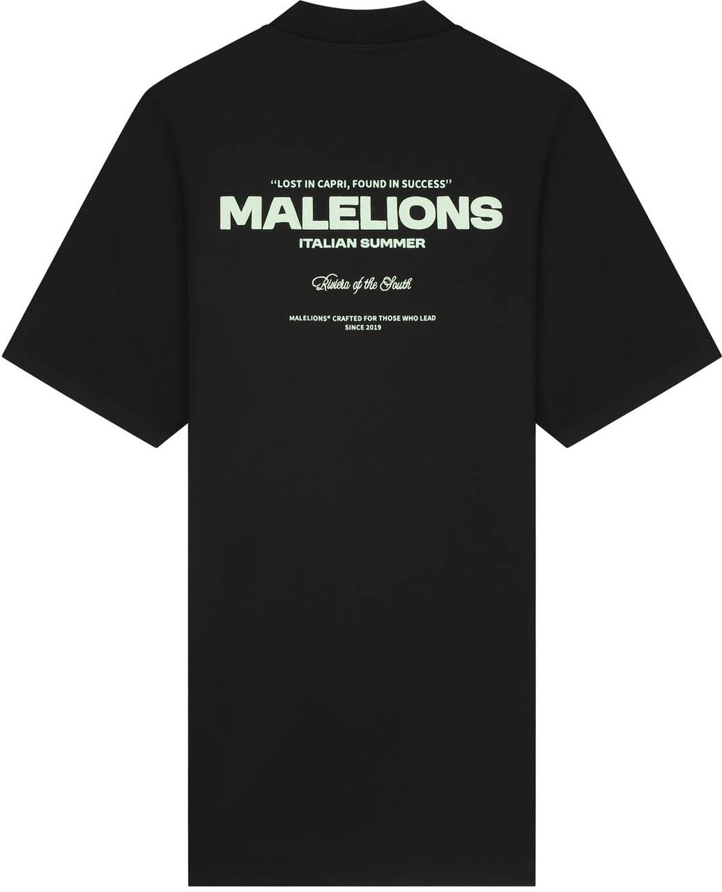 Malelions Malelions Women Italian Summer T-Shirt Dress Zwart
