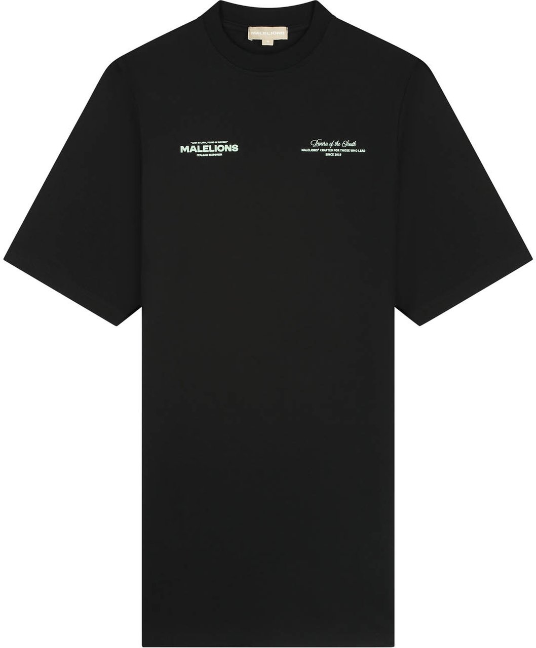 Malelions Malelions Women Italian Summer T-Shirt Dress Zwart