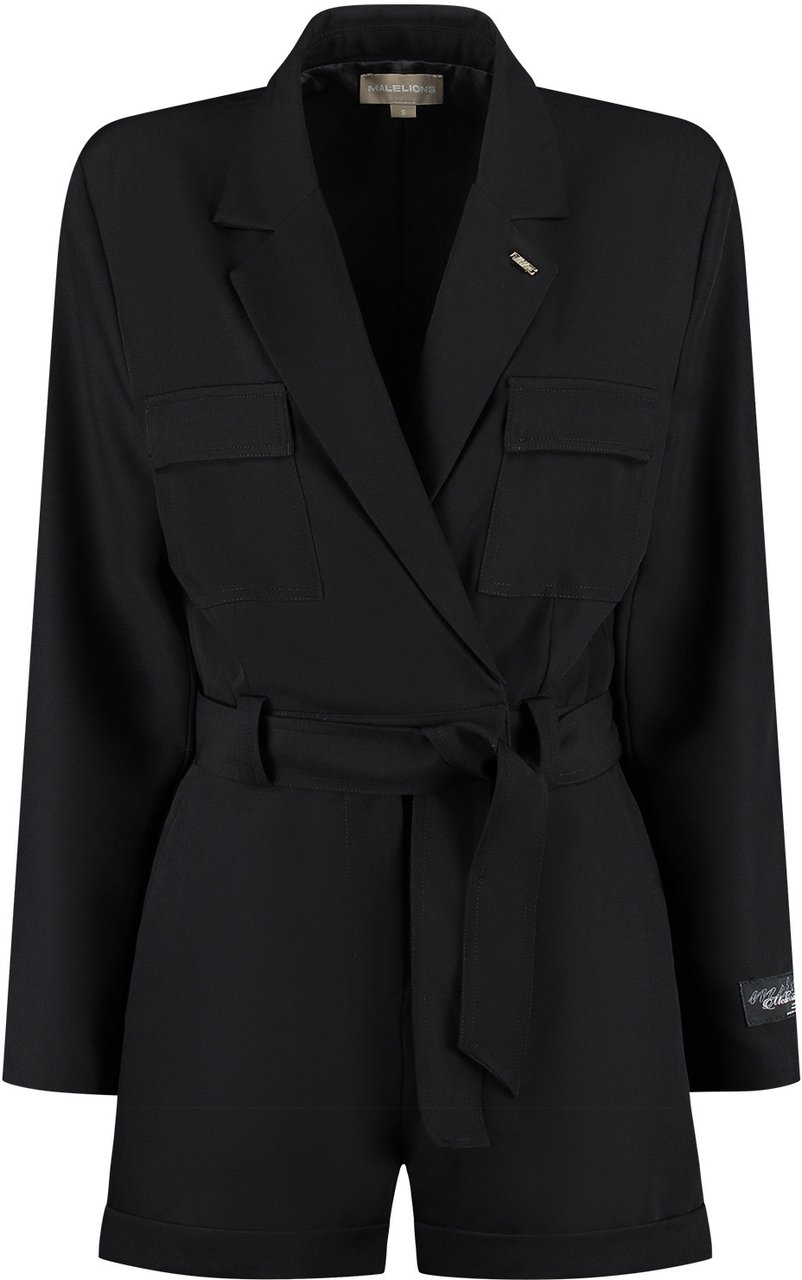 Malelions Malelions Women Label Playsuit Zwart
