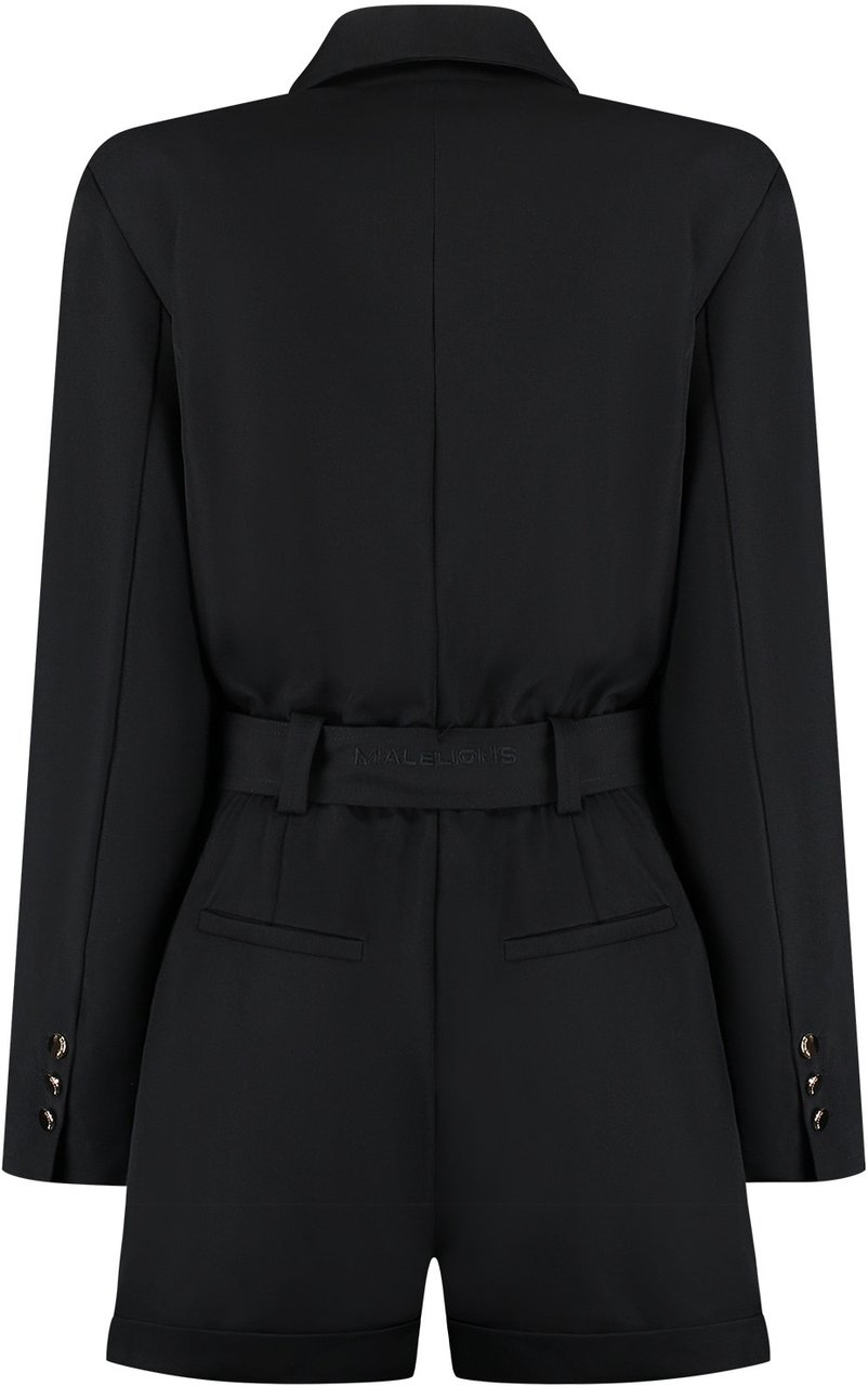 Malelions Malelions Women Label Playsuit Zwart