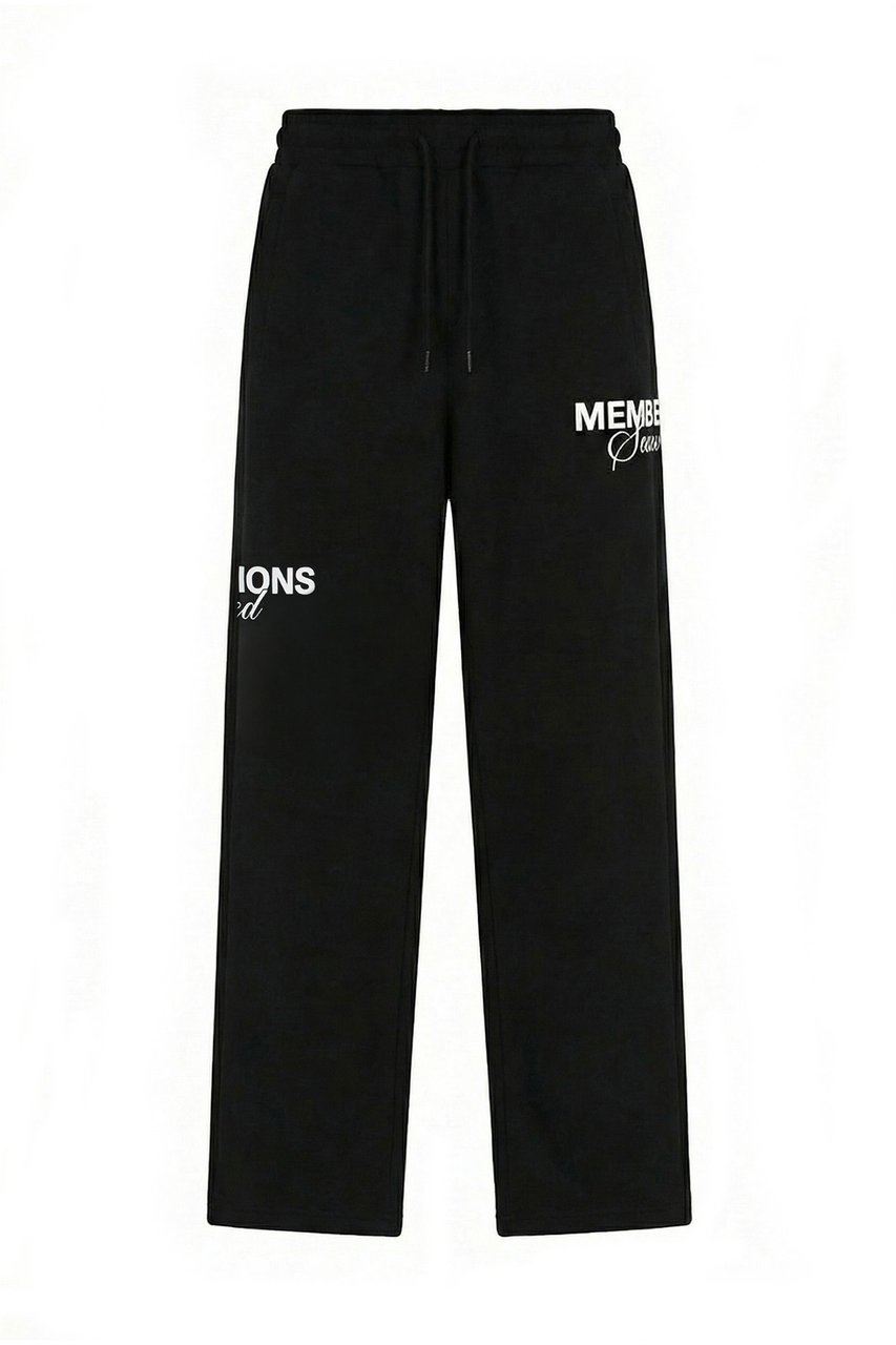 Malelions Women Members Society Straight Leg Sweatpants Zwart
