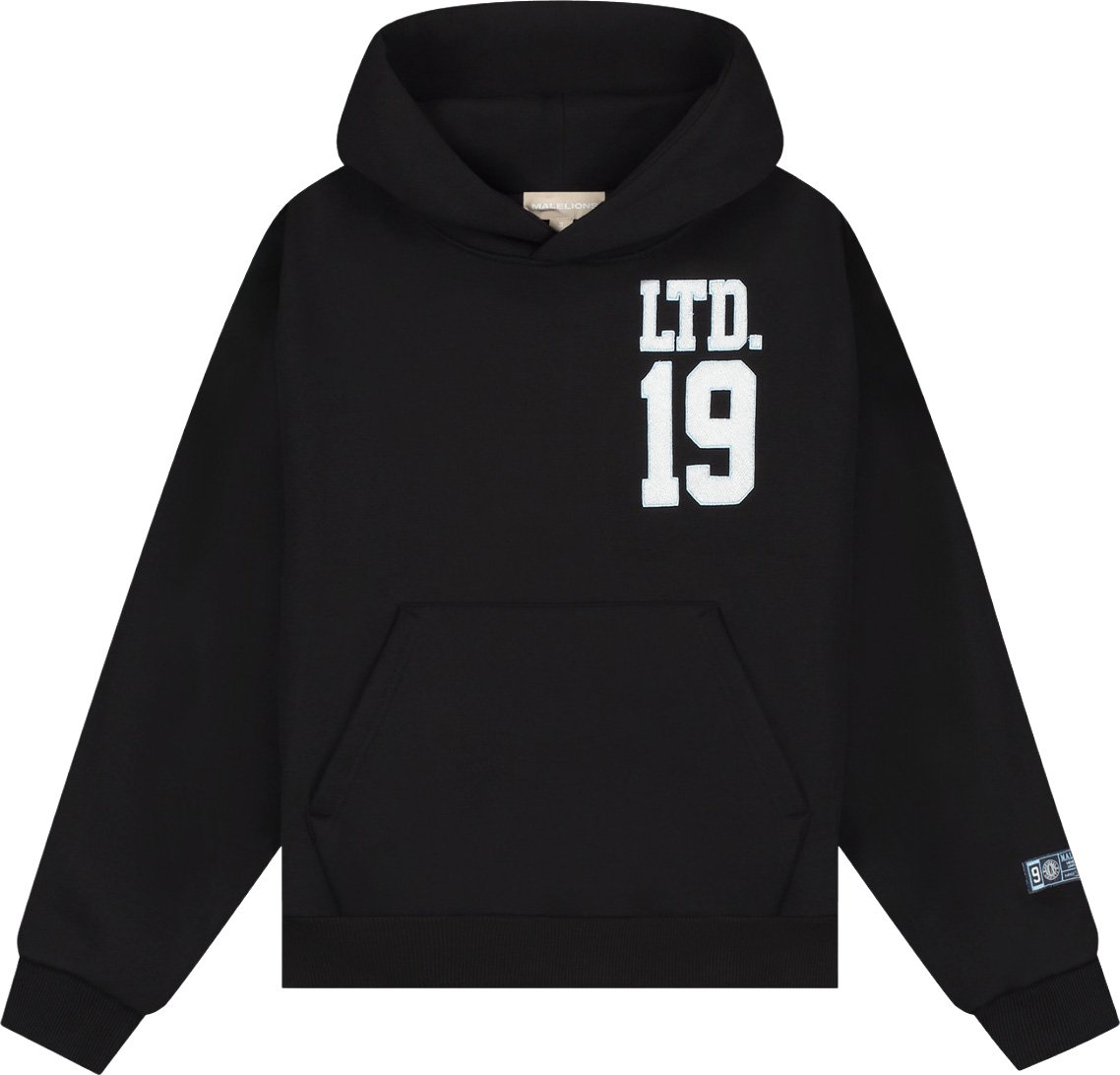 Malelions Women Sherpa Applique Match Hoodie Zwart