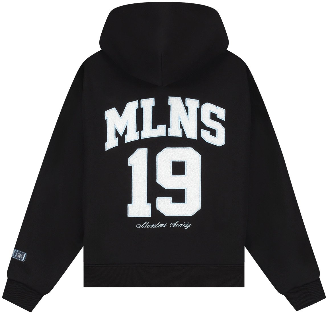 Malelions Women Sherpa Applique Match Hoodie Zwart