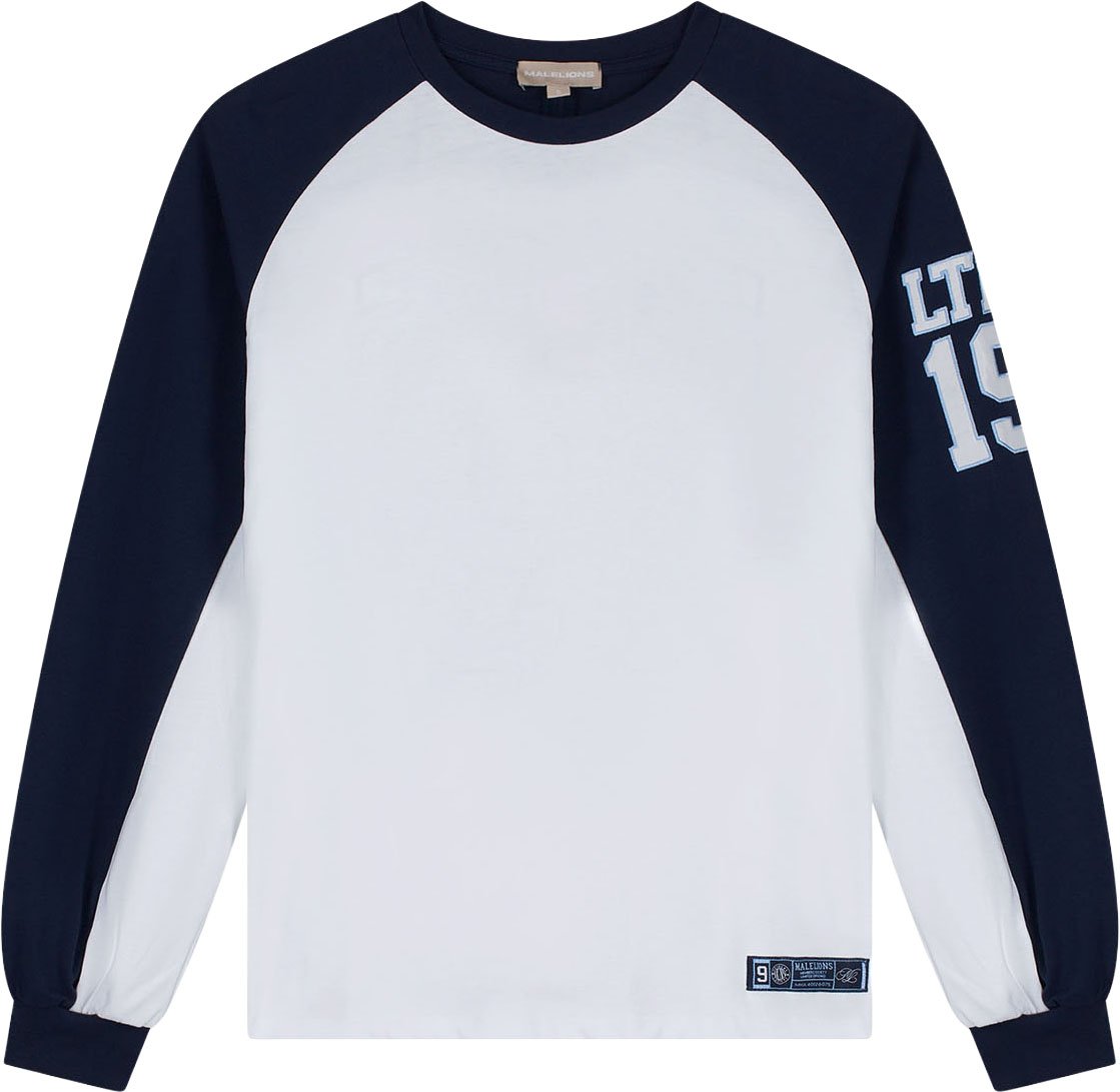 Malelions Women Match Longsleeve T-Shirt Blauw