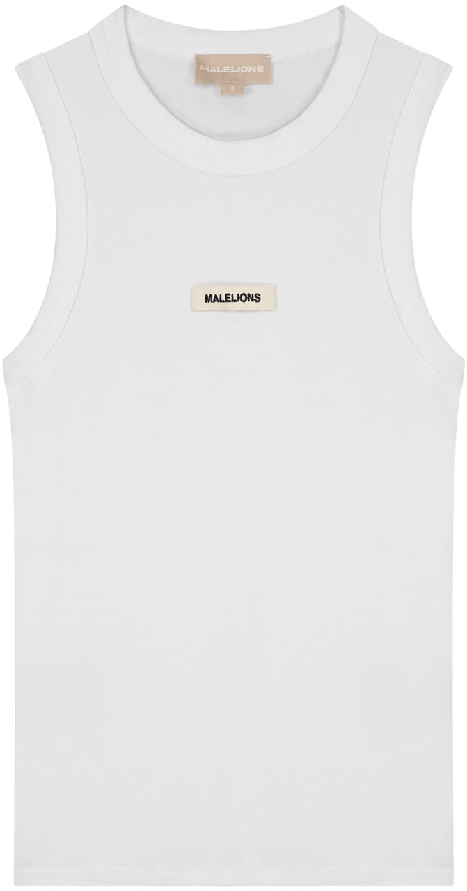 Malelions Malelions Women Patch Logo Tank Top Wit