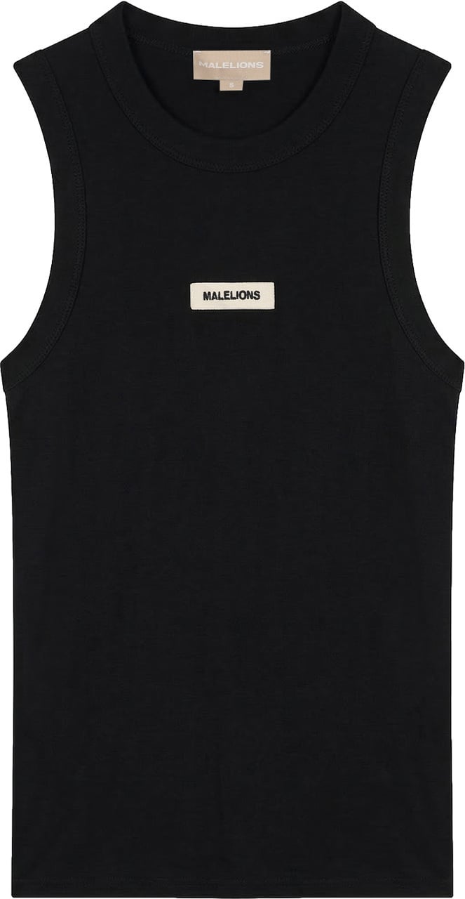 Malelions Malelions Women Patch Logo Tank Top Zwart