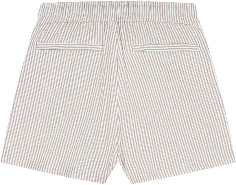 Malelions Malelions Women Patch Logo Striped Shorts Beige