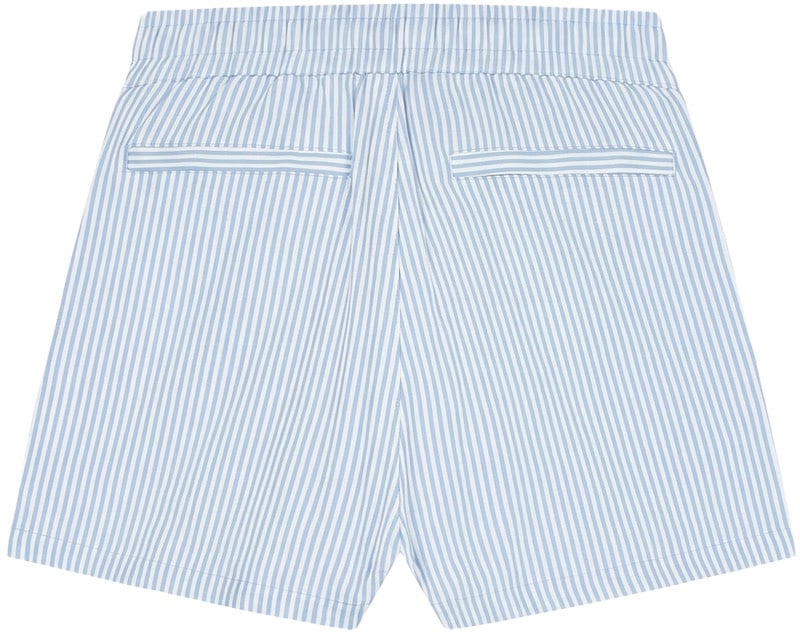 Malelions Malelions Women Patch Logo Striped Shorts Blauw