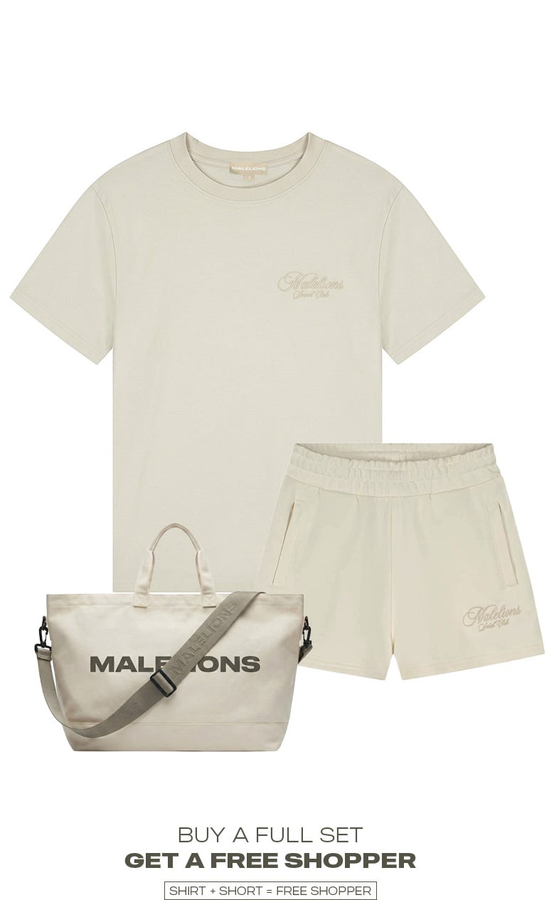 Malelions Women Social Club Shorts Beige