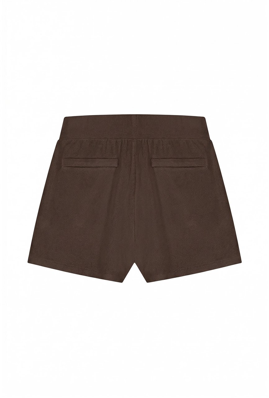 Malelions Women Emblem Bouclé Shorts Paars