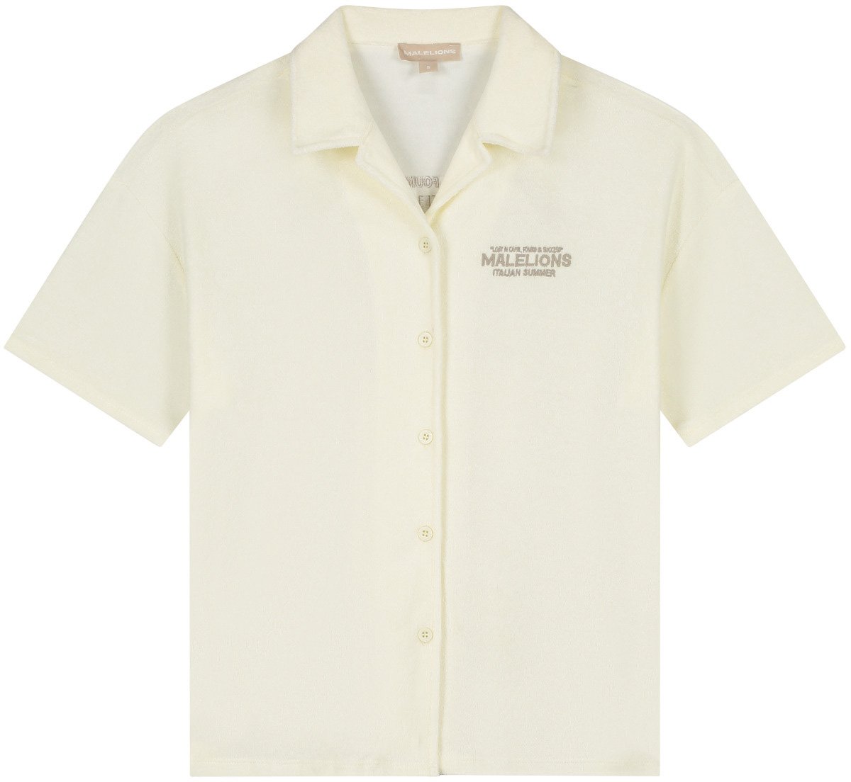 Malelions Malelions Women Italian Summer Towelling Shirt Bruin