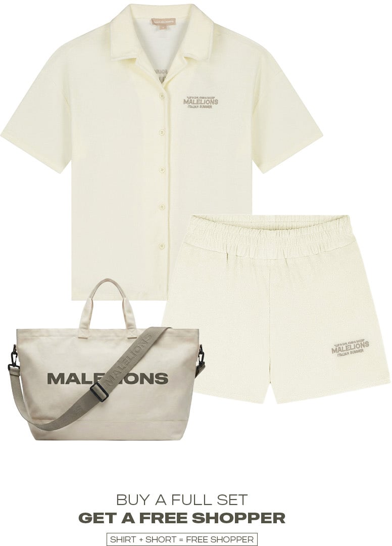 Malelions Malelions Women Italian Summer Towelling Shirt Bruin