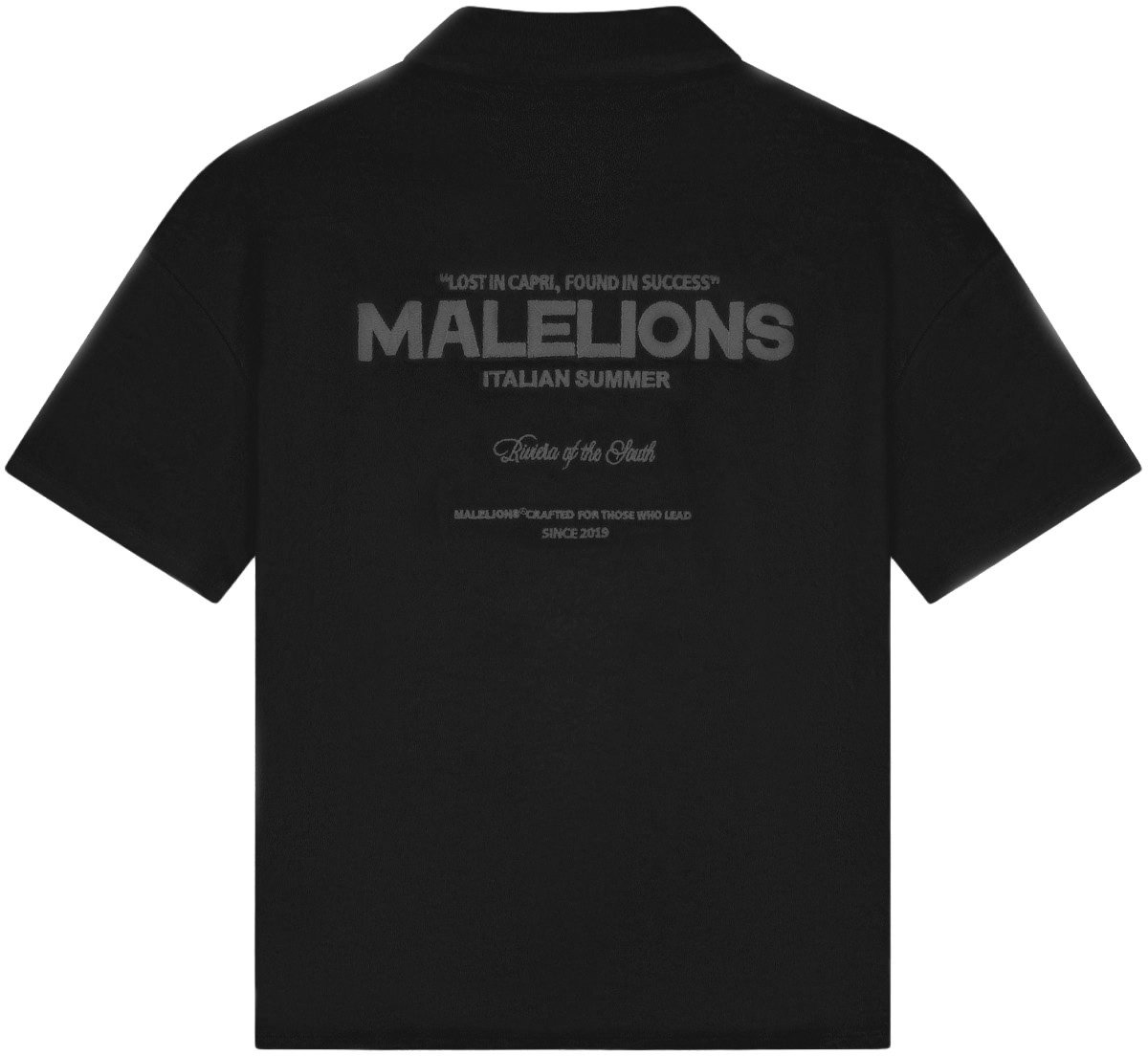 Malelions Malelions Women Italian Summer Towelling Shirt Zwart