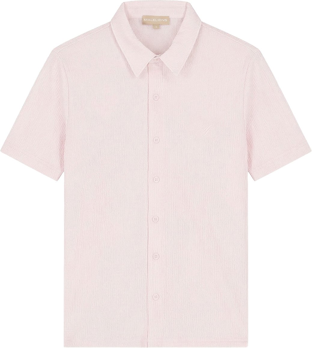 Malelions Women Seersucker Shirt Roze