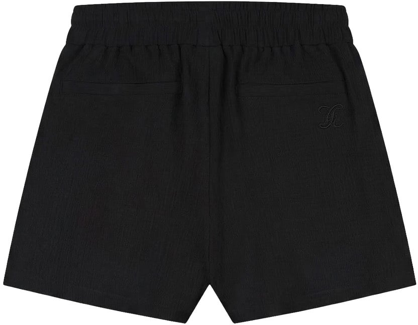 Malelions Women Seersucker Shorts Zwart