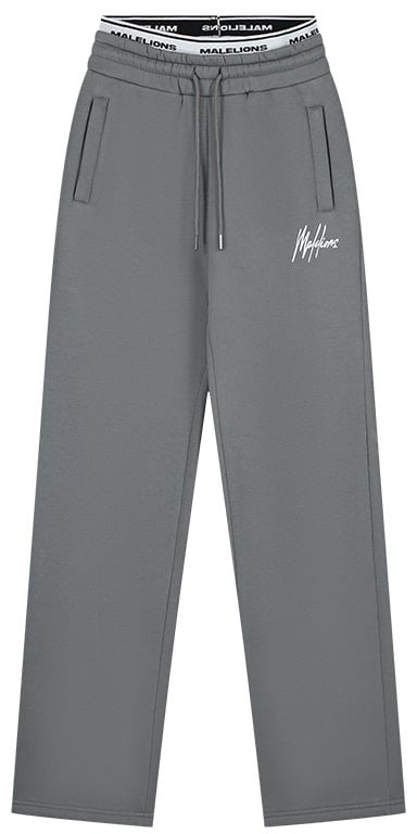 Malelions Malelions Women Straight Leg Sweatpants Grijs